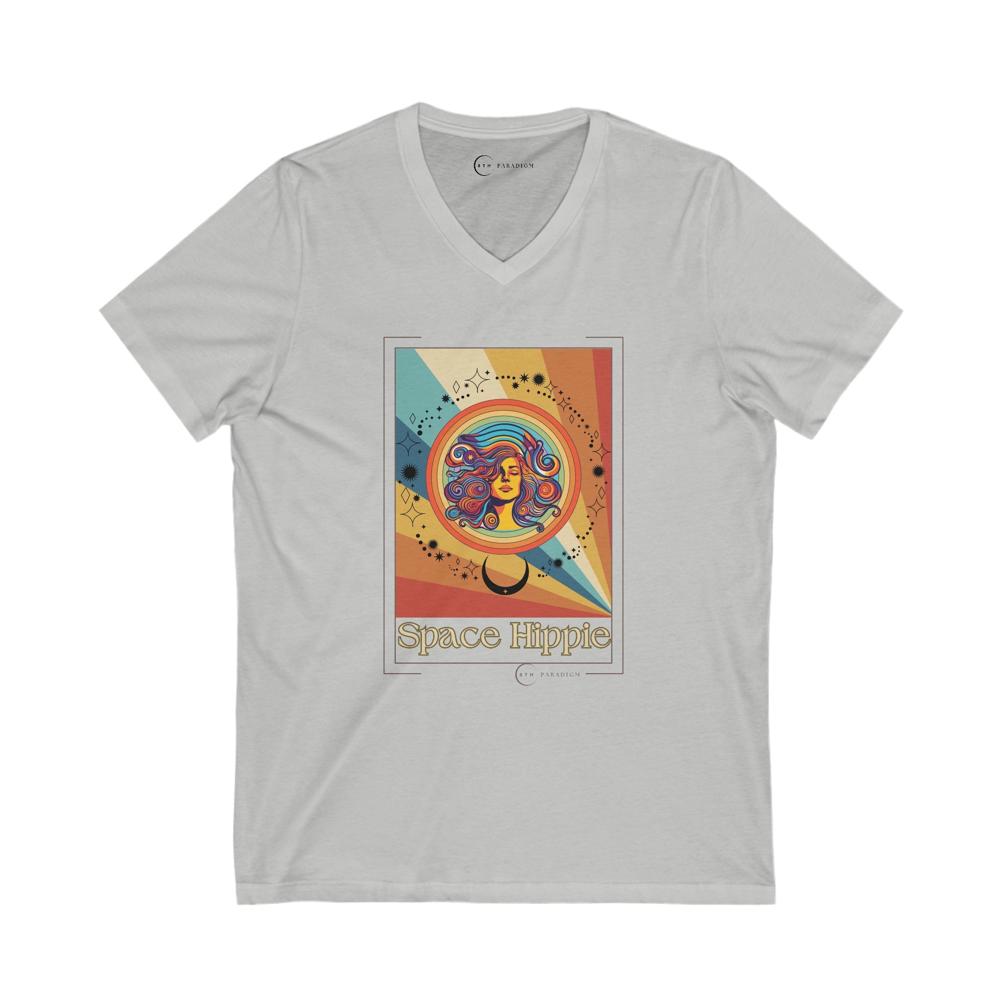 SPACE HIPPIE (ADULT V-NECK T-SHIRT)